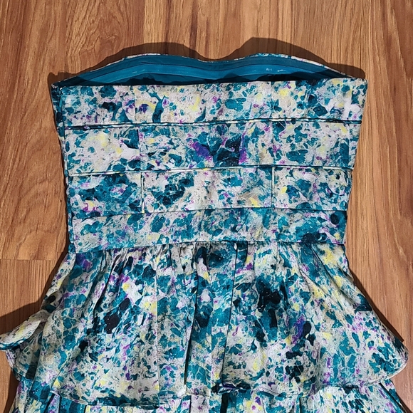 Cynthia Steffe Deep Jade Strapless Dress - Picture 4 of 5